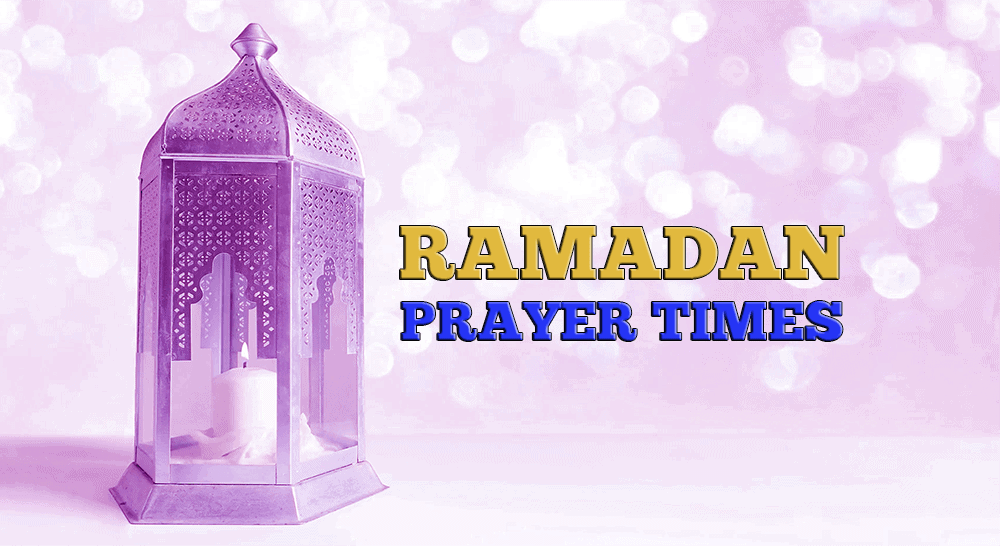 RAMADAN PRAYER TIMES  Khalid Bin Al-Walid Mosque